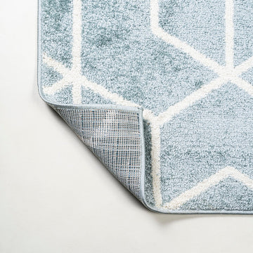 Tumbling Blocks Modern Geometric Area Rug 2